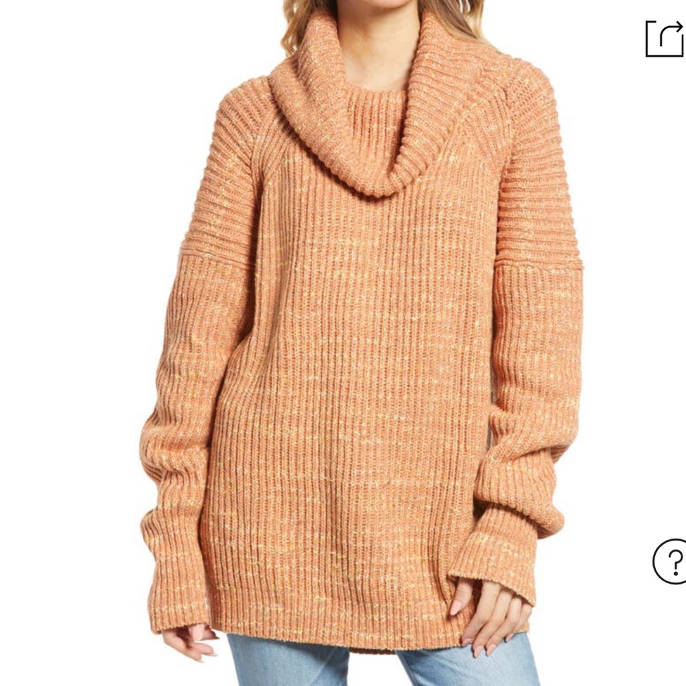 Free People Leo Tunic sweater In Petal combo L